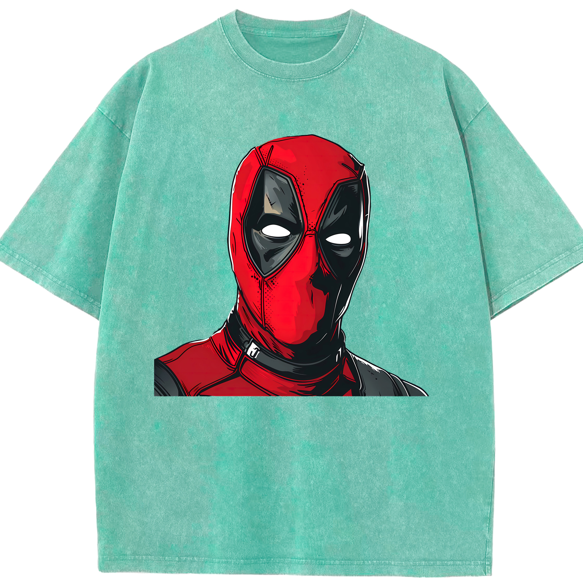 （画像用） Deadpool デッドプール 綿100% ヴィンテージ風 半袖Tシャツ（フロントプリント）